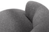 VIRA Fotel japandi boucle ciemny szary ciemny szary - zdjęcie 7