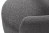 VIRA Fotel japandi boucle ciemny szary ciemny szary - zdjęcie 8