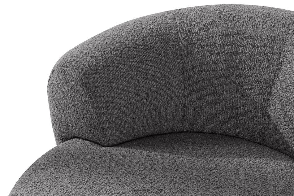 VIRA Fotel japandi boucle ciemny szary ciemny szary - zdjęcie 8