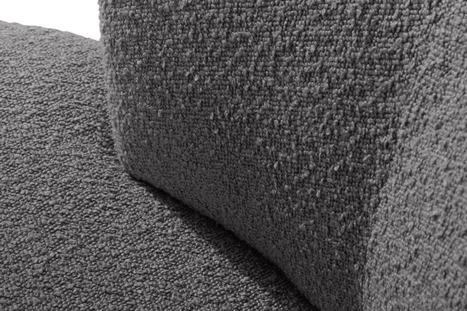 VIRA Fotel japandi boucle ciemny szary ciemny szary - zdjęcie 9