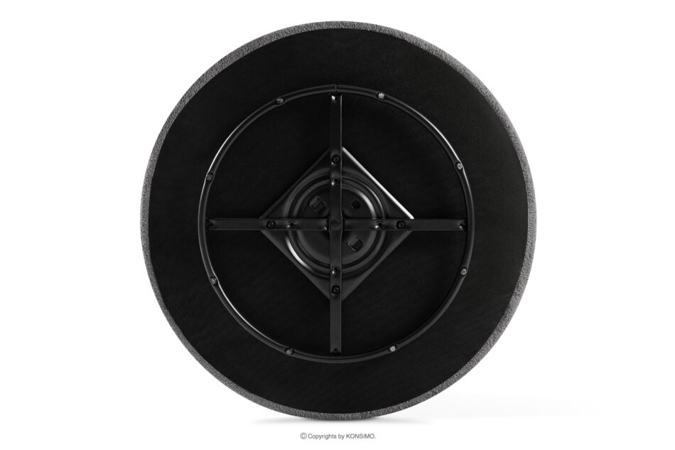 VIRA Fotel japandi boucle ciemny szary ciemny szary - zdjęcie 10