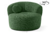 Fotel japandi boucle zielony