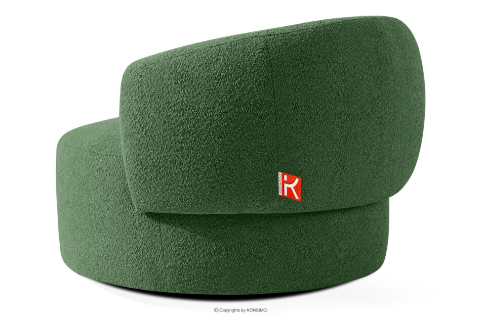 VIRA Fotel japandi boucle zielony zielony - zdjęcie 3