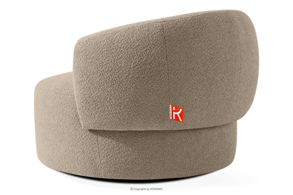 VIRA Fotel japandi boucle beżowy beżowy - zdjęcie 3