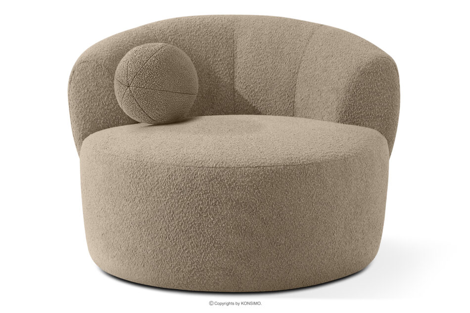 VIRA Fotel japandi boucle beżowy beżowy - zdjęcie 5