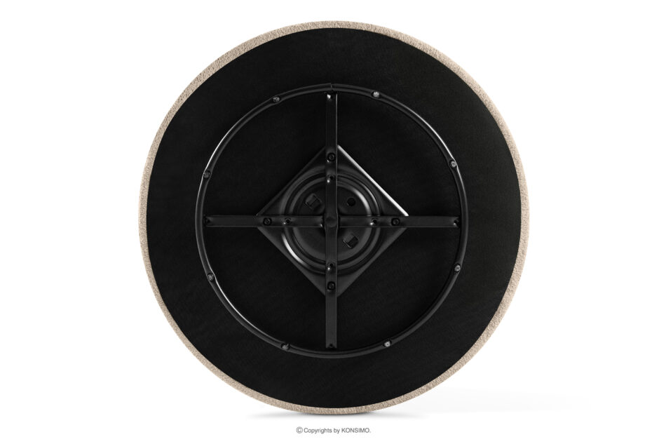 VIRA Fotel obrotowy boucle japandi jasny beżowy jasny beżowy - zdjęcie 10