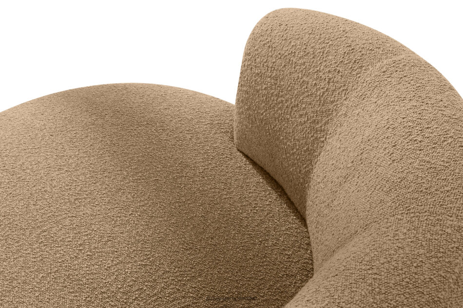 VIRA Fotel japandi boucle ciemny beżowy ciemny beżowy - zdjęcie 6