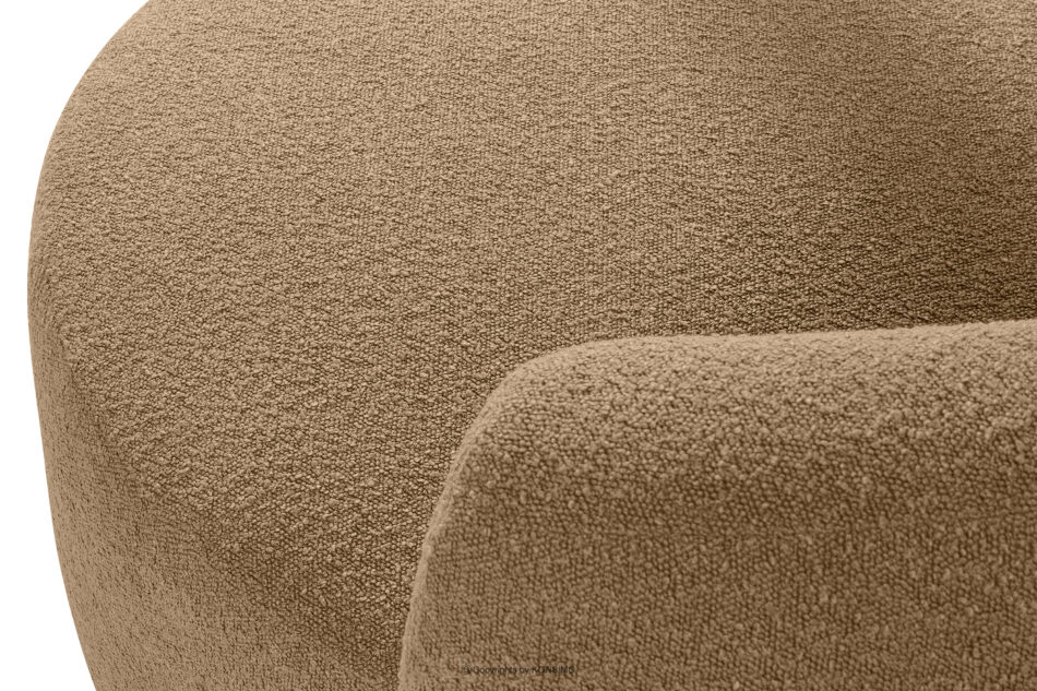 VIRA Fotel japandi boucle ciemny beżowy ciemny beżowy - zdjęcie 7
