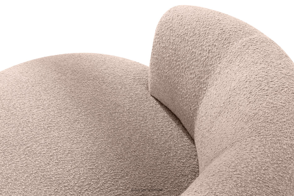 VIRA Fotel obrotowy boucle japandi różowy różowy - zdjęcie 6