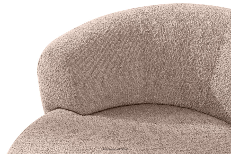 VIRA Fotel obrotowy boucle japandi różowy różowy - zdjęcie 8