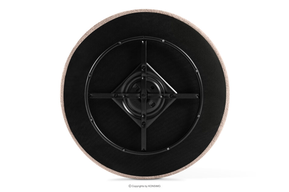 VIRA Fotel obrotowy boucle japandi różowy różowy - zdjęcie 10