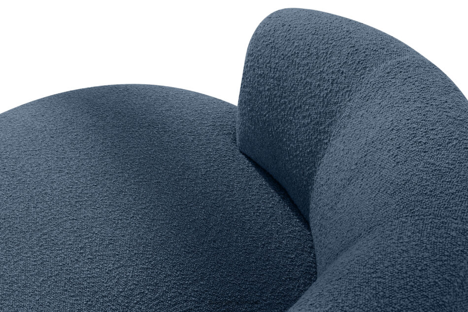 VIRA Fotel japandi boucle granatowy granatowy - zdjęcie 6