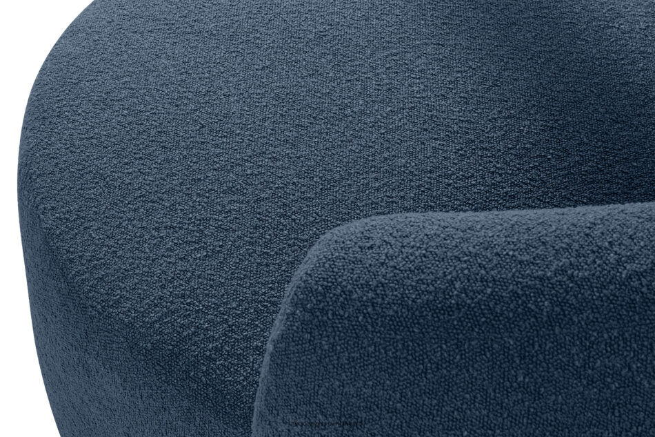 VIRA Fotel japandi boucle granatowy granatowy - zdjęcie 7