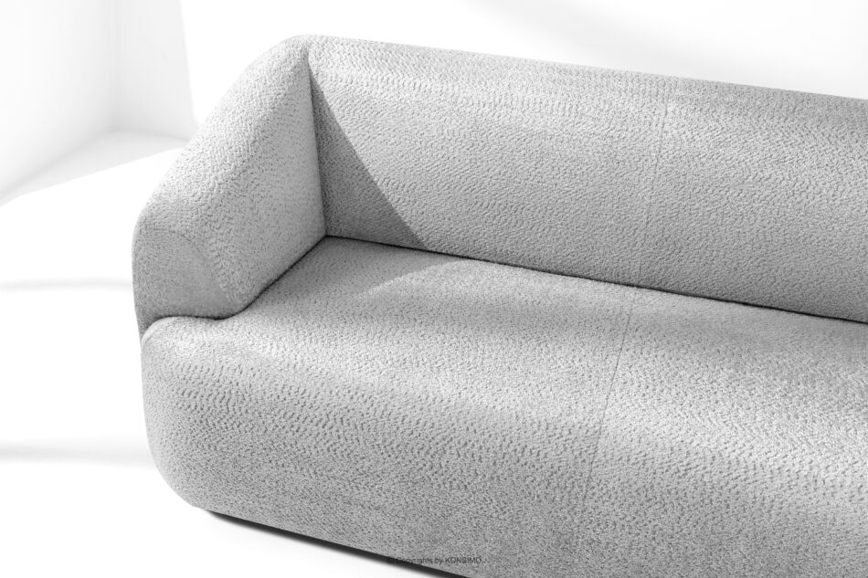 VIRA Sofa do salonu tkanina szenil szary szary - zdjęcie 6