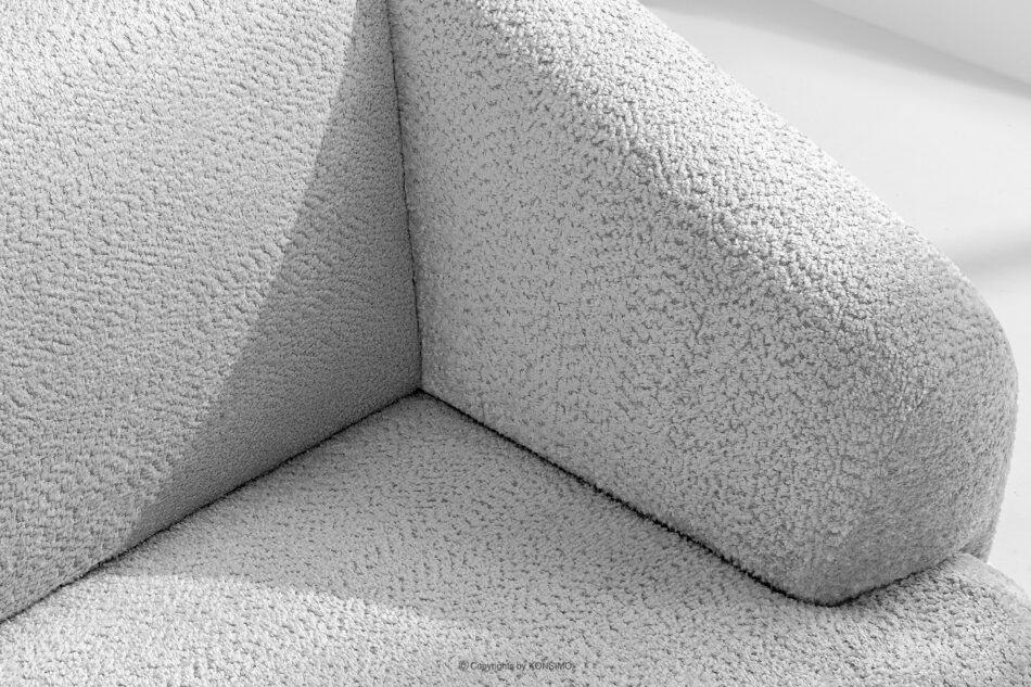 VIRA Sofa do salonu tkanina szenil szary szary - zdjęcie 7