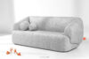 VIRA Sofa do salonu tkanina szenil szary szary - zdjęcie 2
