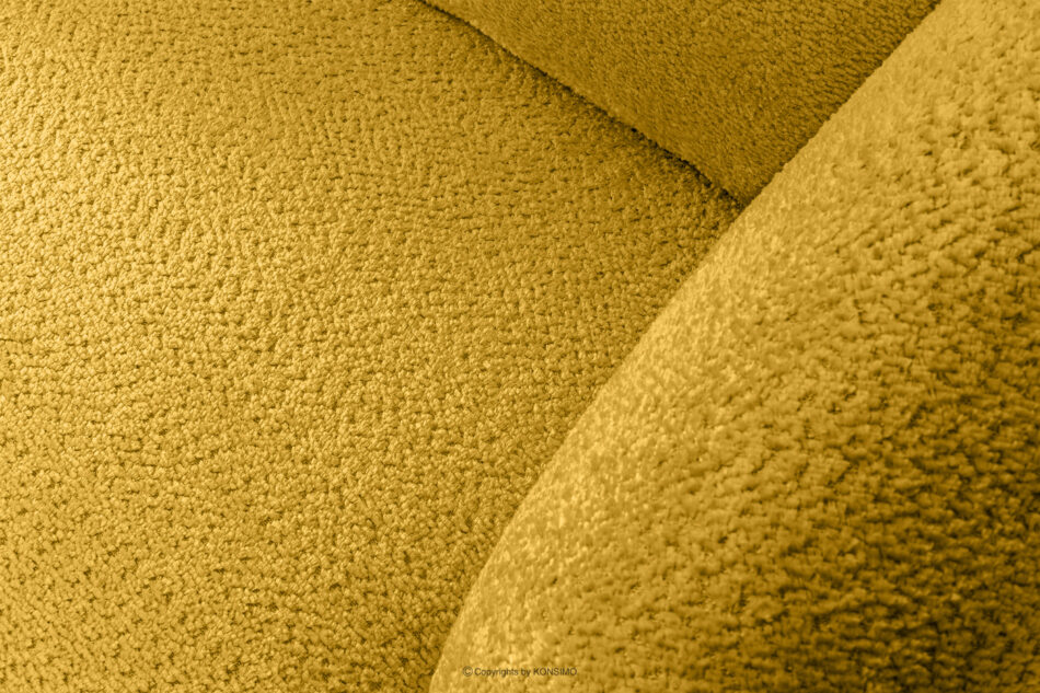 VIRA Sofa do salonu tkanina szenil żółty żółty - zdjęcie 4