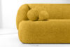 VIRA Sofa do salonu tkanina szenil żółty żółty - zdjęcie 6