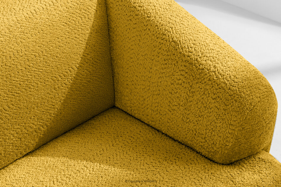 VIRA Sofa do salonu tkanina szenil żółty żółty - zdjęcie 7