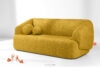 VIRA Sofa do salonu tkanina szenil żółty żółty - zdjęcie 2