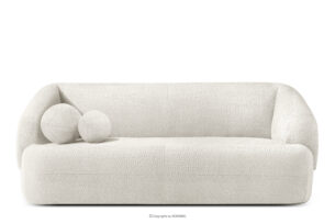 VIRA, https://konsimo.pl/kolekcja/vira/ Sofa do salonu tkanina szenil biały biały - zdjęcie