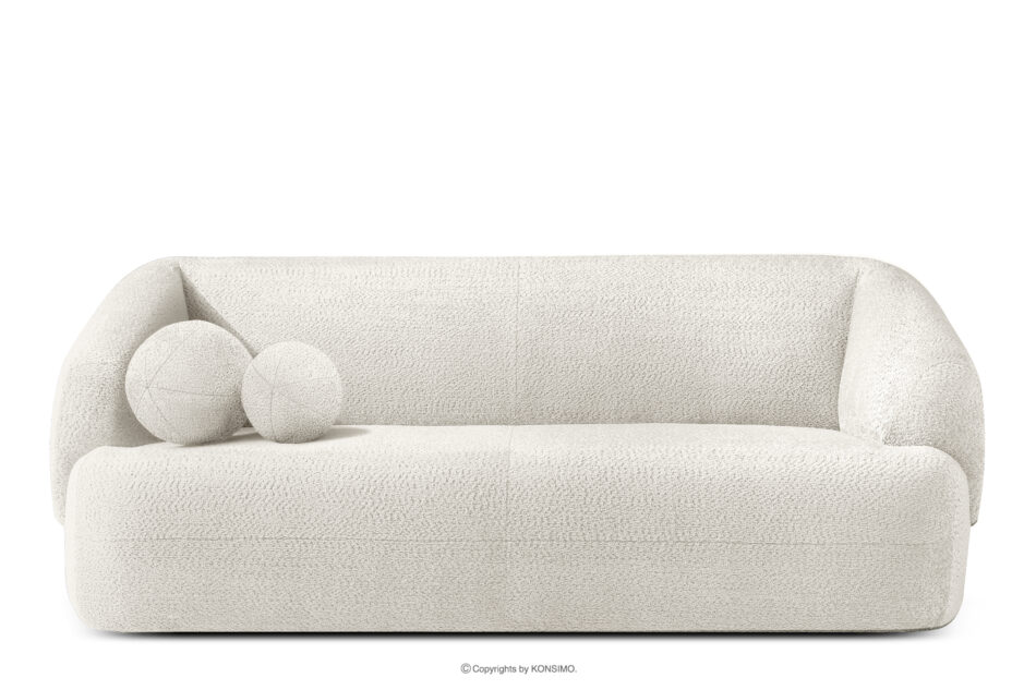 VIRA Sofa do salonu tkanina szenil biały biały - zdjęcie 0