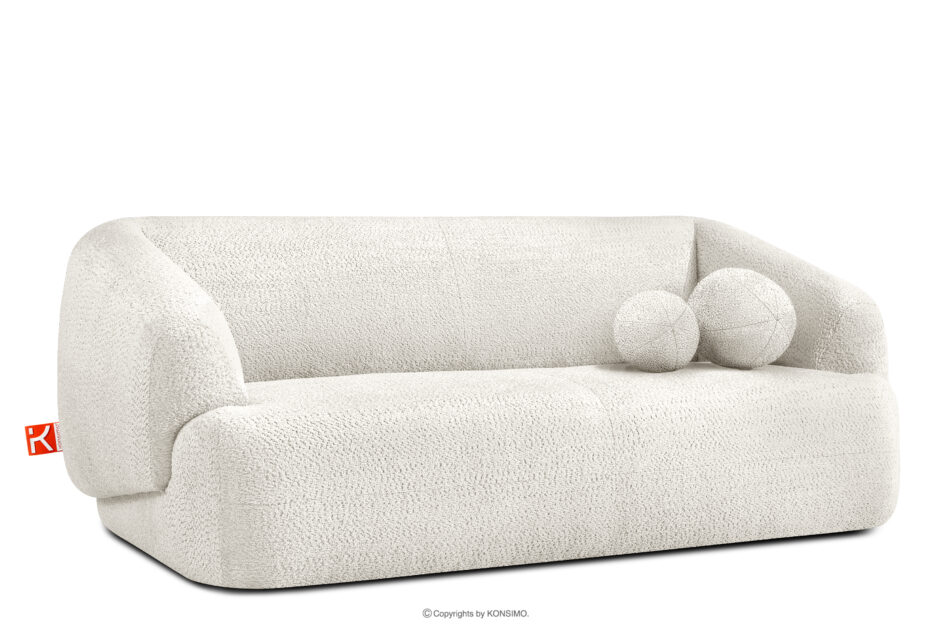 VIRA Sofa do salonu tkanina szenil biały biały - zdjęcie 2