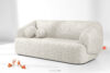 VIRA Sofa do salonu tkanina szenil biały biały - zdjęcie 2