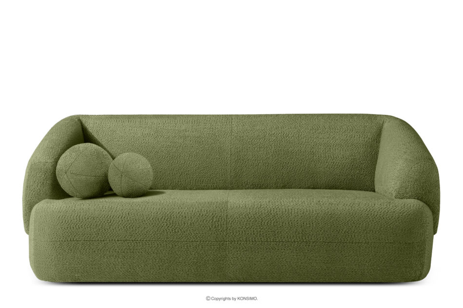 VIRA Sofa do salonu tkanina szenil oliwkowy oliwkowy - zdjęcie 0