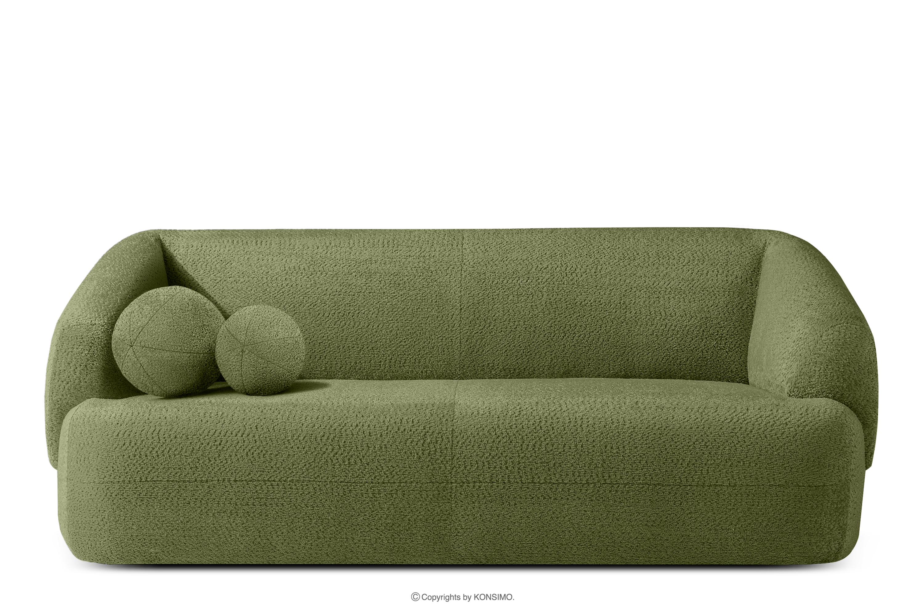 Sofa do salonu tkanina szenil oliwkowy
