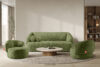 VIRA Sofa do salonu tkanina szenil oliwkowy oliwkowy - zdjęcie 9