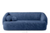 VIRA Sofa do salonu tkanina szenil niebieski niebieski - zdjęcie 1