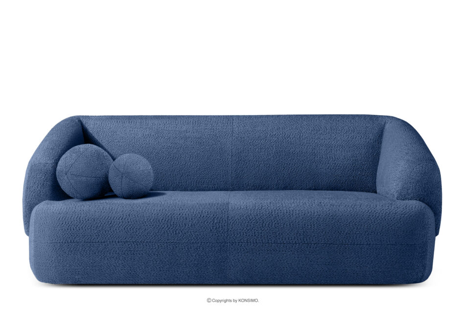 VIRA Sofa do salonu tkanina szenil niebieski niebieski - zdjęcie 0