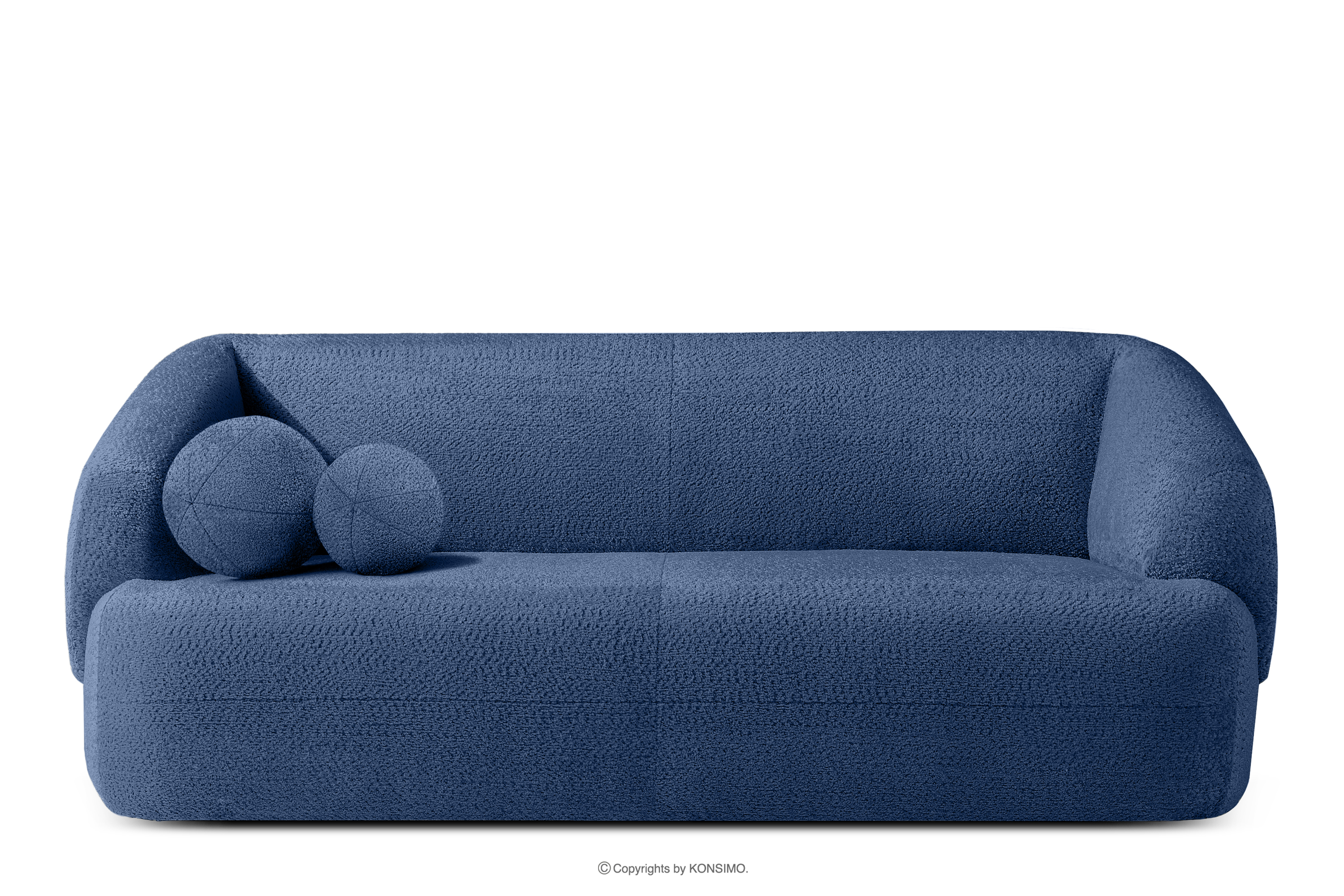 Sofa do salonu tkanina szenil niebieski