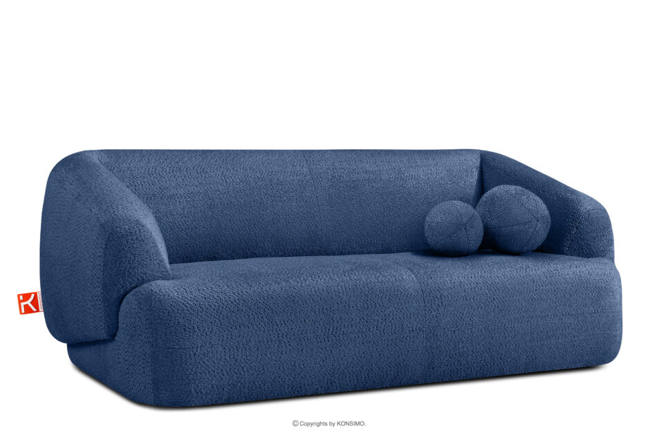 VIRA Sofa do salonu tkanina szenil niebieski niebieski - zdjęcie 2