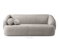 Sofa do salonu tkanina szenil chłodny brązowy
