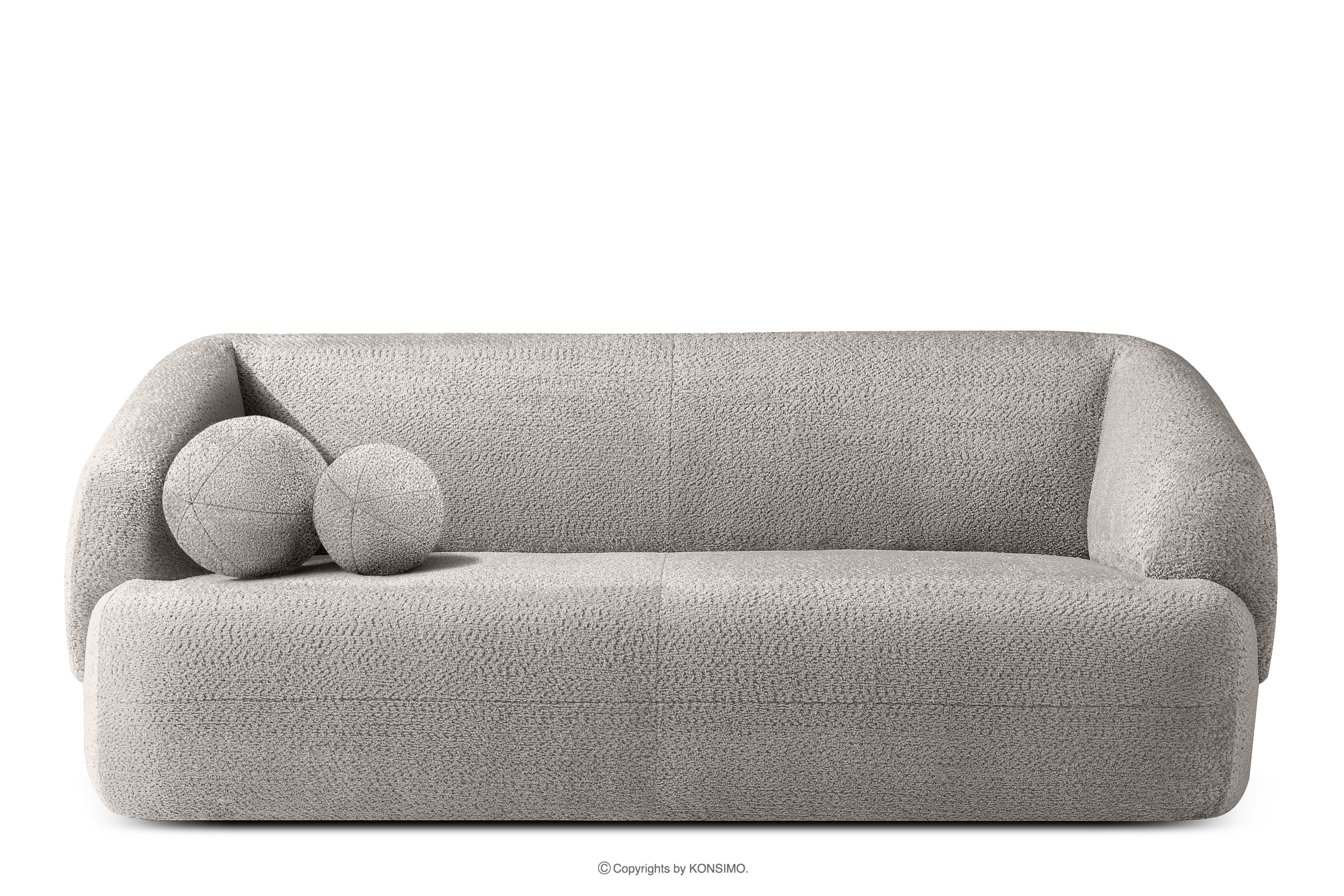 Sofa do salonu tkanina szenil chłodny brązowy