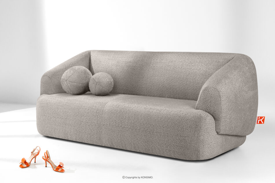 VIRA Sofa do salonu tkanina szenil chłodny brązowy chłodny brązowy - zdjęcie 1