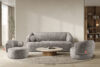 VIRA Sofa do salonu tkanina szenil chłodny brązowy chłodny brązowy - zdjęcie 9