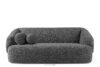 VIRA Sofa boucle w stylu japandi ciemny szary ciemny szary - zdjęcie 1