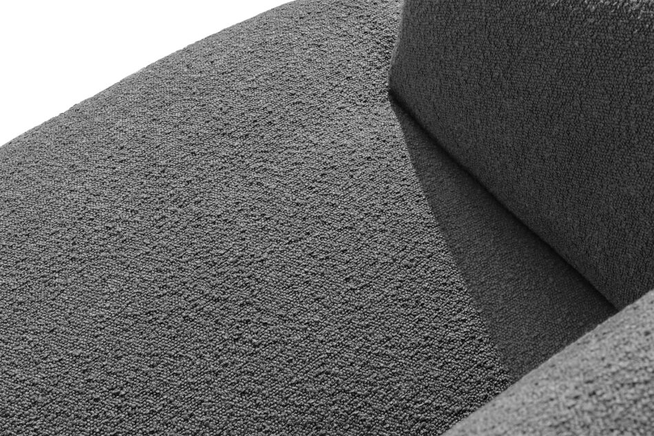 VIRA Sofa boucle w stylu japandi ciemny szary ciemny szary - zdjęcie 4