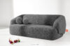 VIRA Sofa boucle w stylu japandi ciemny szary ciemny szary - zdjęcie 2