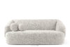 VIRA Sofa japandi tkanina boucle biały biały - zdjęcie 1