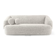 Sofa japandi tkanina boucle biały