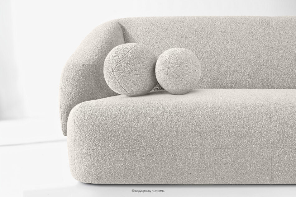VIRA Sofa japandi tkanina boucle biały biały - zdjęcie 5