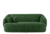 VIRA Sofa boucle w stylu japandi zielony zielony - zdjęcie 1
