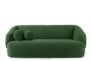 VIRA, https://konsimo.pl/kolekcja/vira/ Sofa boucle w stylu japandi zielony zielony - zdjęcie