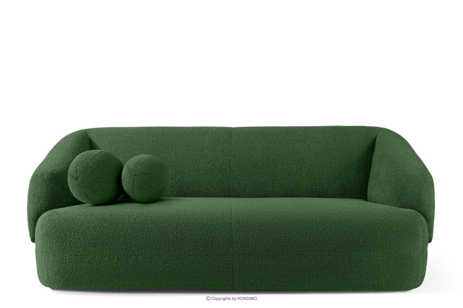 VIRA Sofa boucle w stylu japandi zielony zielony - zdjęcie 0