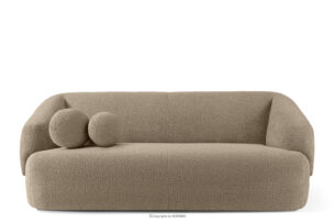 VIRA, https://konsimo.pl/kolekcja/vira/ Sofa japandi tkanina boucle beżowy beżowy - zdjęcie