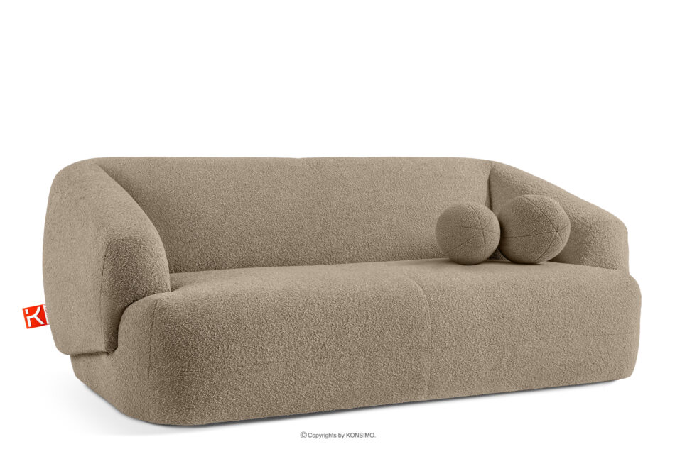 VIRA Sofa japandi tkanina boucle beżowy beżowy - zdjęcie 2